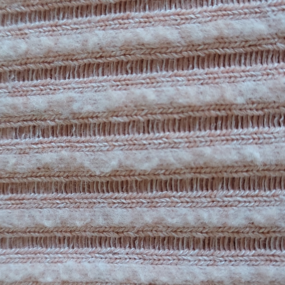 Maeve Anthropologie Light Pink Ribbed Cowl Turtleneck Sweater Medium - Picture 10 of 13